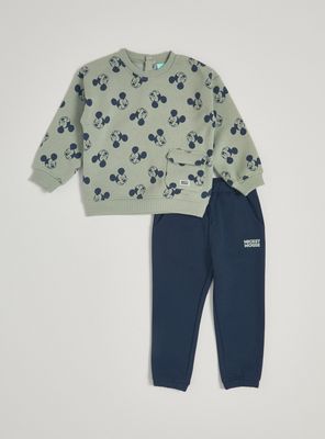 Imagen 1 del producto Conjunto Polerón con Bolsillo y Pantalón de Buzo Mickey