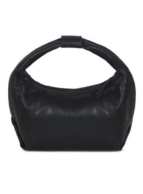 Imagen 2 del producto Cartera Round Hobo Black Leather Bag