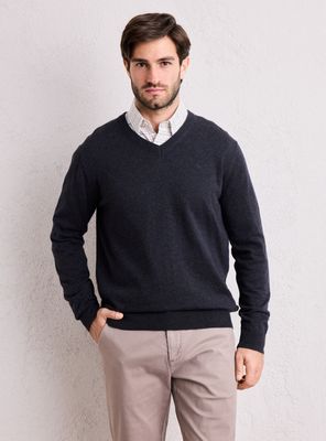 Imagen 1 del producto Sweater Cuello V Lana Merino