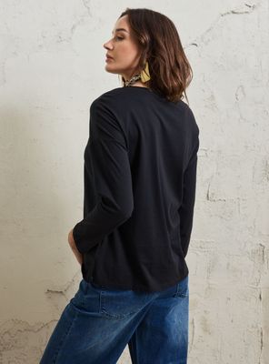 Imagen 2 del producto Polera Cuelllo con Tela Enrollada