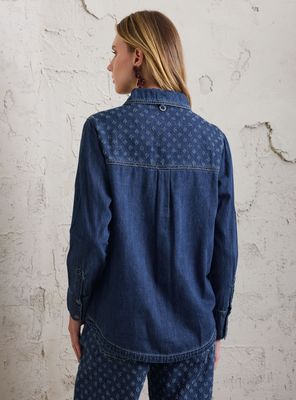 Imagen 2 del producto Blusa Denim Textura Desagujada