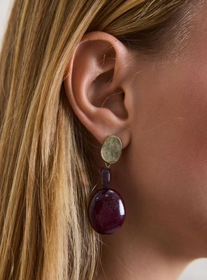 Imagen 2 del producto Aros con Piedras de Resina