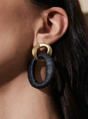 Imagen 2 del producto Aros Argollas Diseño Textil