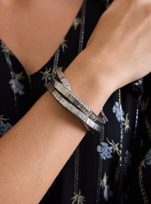 Imagen 2 del producto Pulsera Pack Elasticadas Plateadas