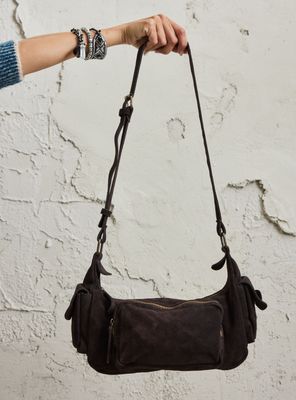 Imagen 2 del producto Cartera de Hombro Tipo Cargo de Gamuza