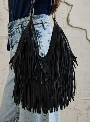 Imagen 2 del producto Cartera de Hombro con Flecos de Ecocuero