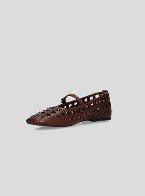 Imagen 2 del producto Ballerina Calada Punta Cuadrada Mujer