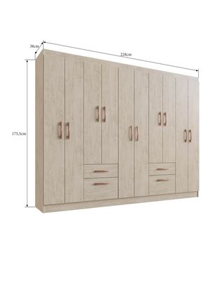 Imagen 2 del producto Closet Mili 10 Puertas 2 Cajones Beige