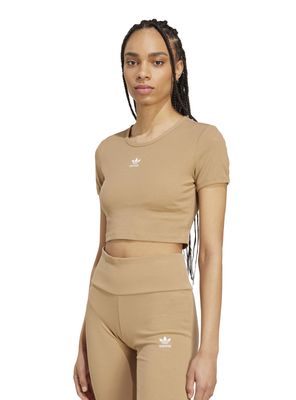 Polera Essentials Acanalada con Logo