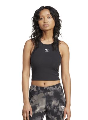 Polera sin Mangas Essentials Acanalada Lisa