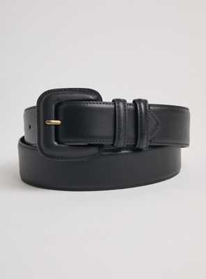 Cinturón Básico con Hebilla Forrada Cuero