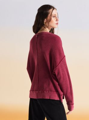 Imagen 2 del producto Sweater Waffle de Manga Larga Relajado