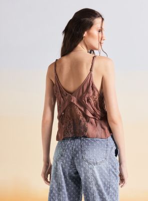 Imagen 2 del producto Blusa Look Seda con Capas y Encaje