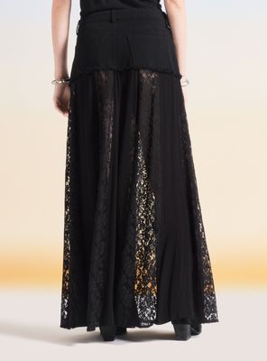 Imagen 2 del producto Falda Maxi Festival con Encaje y Denim