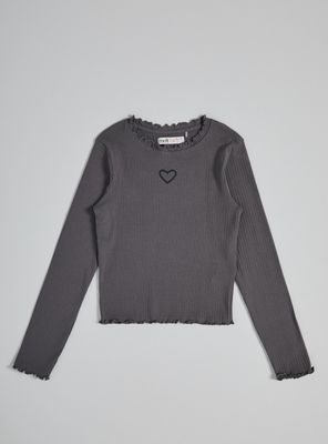 Imagen 2 del producto Polera Rib con Rule en la Basta y Puños