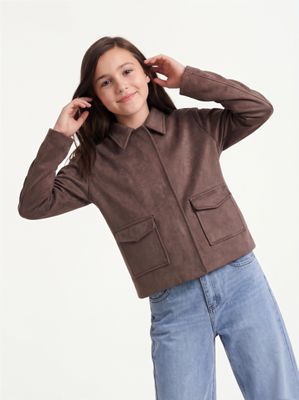 Imagen 1 del producto Chaqueta Suede con Bolsillos