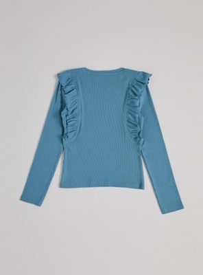 Imagen 2 del producto Polera Color con Vuelos Rib