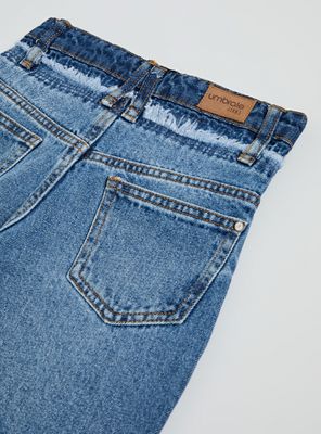 Imagen 2 del producto Jeans Wide Leg con Bordes Desgastado