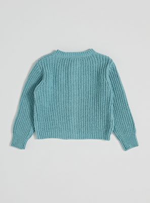 Imagen 2 del producto Chaleco Chenille con Botones y Flores Bordadas