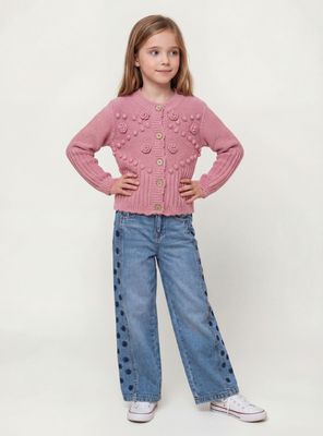 Imagen 1 del producto Jeans Wide Leg con Bordado en los Costados