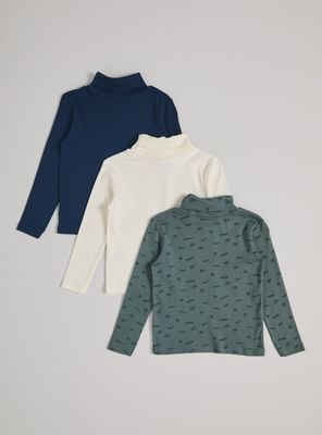 Imagen 2 del producto Polera Beatle Tripack Estampado y Liso Niño