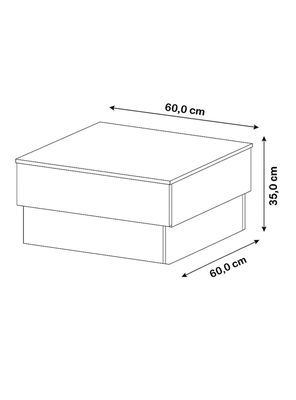 Imagen 2 del producto Mesa De Centro Parati Pino 35.x60x60 cm
