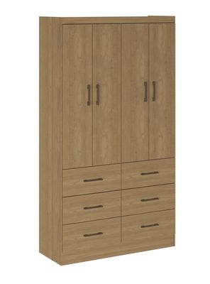 Imagen 1 del producto Clóset 4 Puertas 6 Cajones Roble Dakar Exit