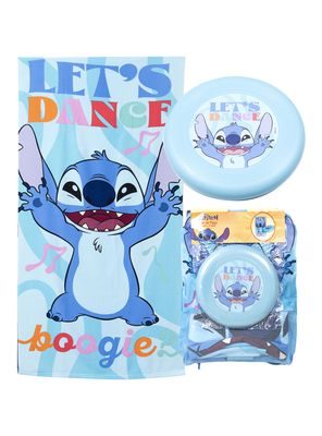Set Toalla de Playa + Frisbee Stitch Boggie 70x140 cm