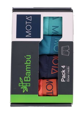 Imagen 2 del producto Bóxer Medio Bambú Pack 4