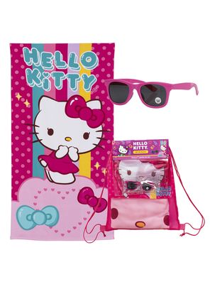 Set de Toalla 70x140 cm + Lentes de Agua Hello Kitty 2