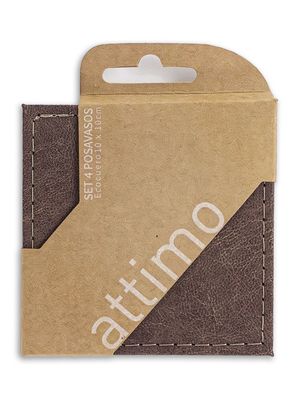 Imagen 1 del producto Pack de 4 Posavasos Cafe 10 cm