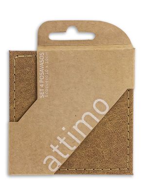 Pack de 4 Posavasos Habano 10 cm