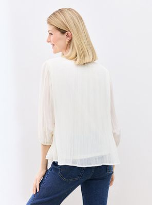 Imagen 2 del producto Blusa de Gasa Plisada y Forro