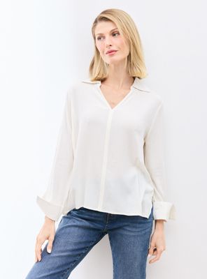 Blusa con Cuello y Escote V