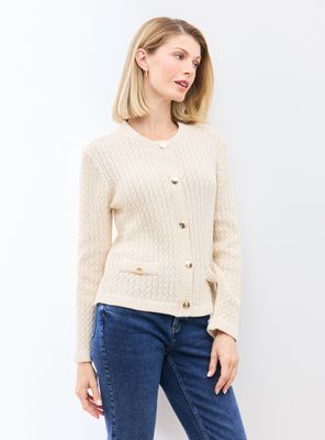 Chaleco Tipo Chanel Trenzado