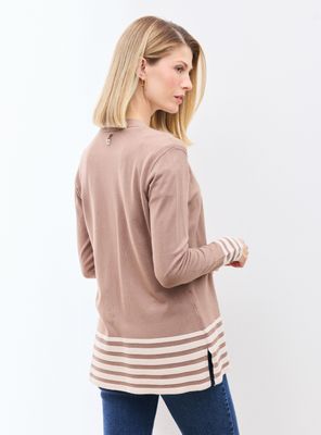 Imagen 2 del producto Chaleco Tipo Kimono Liviano con Detalle en Contraste