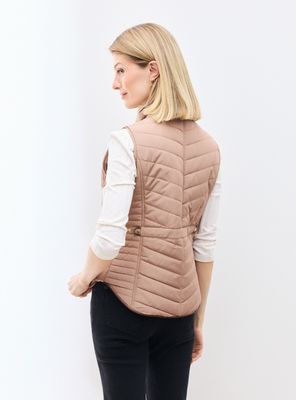 Imagen 2 del producto Parka sin Mangas con Detalles de Gamuza