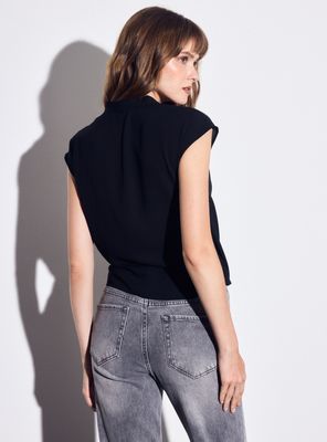 Imagen 2 del producto Blusa Cuello Cruzado Drapeado