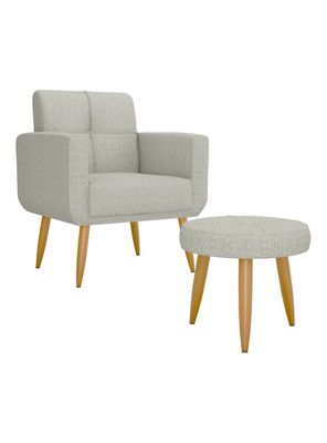 Imagen 1 del producto Poltrona + Puff Havana Gris