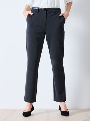 Pantalón de Vestir Stretch con Cinturón