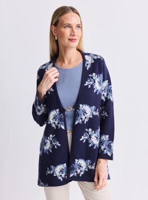 Chaleco Largo Diseño Jacquard