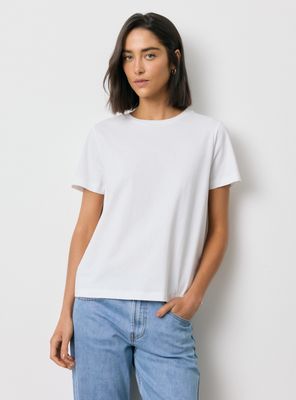 Polera Cuello Redondo en Calidad de Algodón