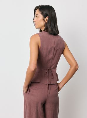 Imagen 2 del producto Chaqueta Sin Mangas Mezcla Lyocell Poliamida Tacto Suave