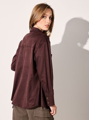 Imagen 2 del producto Blusa Camisa Fake Suede