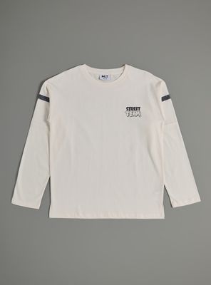 Imagen 2 del producto Polera Collage con Estampado Espalda y Mangas