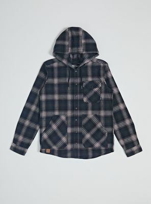 Imagen 2 del producto Camisa con Capucha Estampado Check Algodón