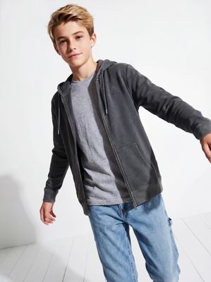 Polerón Lavado Garment Dye Detalle Triangular