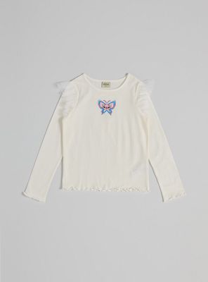 Imagen 1 del producto Polera Estampado Stitch y Ángel Vuelo en Mangas