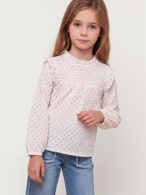 Imagen 1 del producto Polera Aplicación Panal Estampada con Tela Texturada