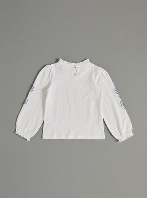 Imagen 2 del producto Polera Cuello Subido con Bordado en Mangas